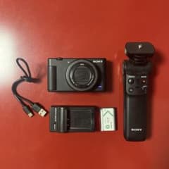 SONY VLOGCAM ZV-1 本体 シューティンググリップセット - メルカリ