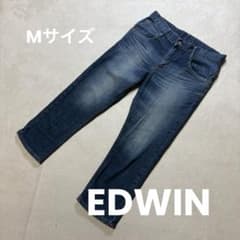 EDWIN （エドウィン） 日本製 コットン混 七分丈デニムジーンズ