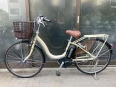 中古電動自転車 ブリヂストン アシスタ 26インチ アイボリー 横浜 №8889 中古電動自転車 ブリヂストン アシスタ 26インチ アイボリー 横浜