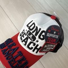 キッズ キャップ メッシュ 帽子 レッドのサムネイル