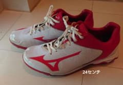 ミズノ　野球　ウェーブセレクトナイン　スパイク　24センチ少年野球のサムネイル