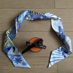 最終値下げ！ エルメス ツイリー 不死鳥の神話 ブルー系 - メルカリ