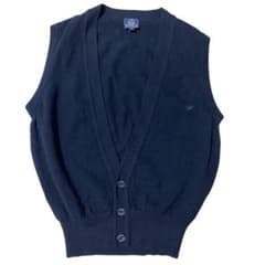 EMPORIO ARMANI ニットベスト カーディガン Mサイズ ブラック