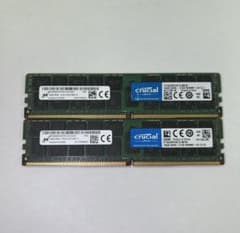 Crucial DDR4 2133 16GB 2枚 ECCメモリ - メルカリ