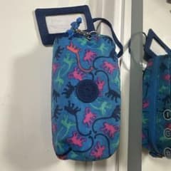 Kipling ポーチ モンキー柄 ブルーのサムネイル