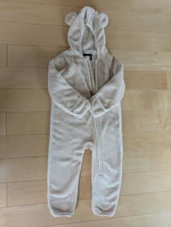 LLBean　くまさんジャンプスーツ　12〜18M ベージュ