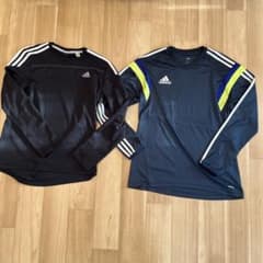 adidasトレーニングウェア 2枚セット 長袖 Tシャツ M相当 O相当のサムネイル