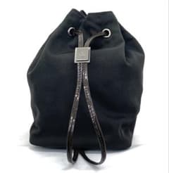 T06/081 GUCCI グッチ 巾着型バッグ 巾着ポーチ シルバー金具 - メルカリ