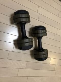 LEADING EDGE　8kg 可変式ダンベル グリーン