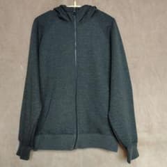 UNIQLO ヒートテック フルジップパーカー L ダークグレー