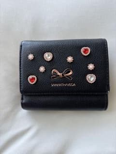 SAMANTHAVEGA ハートビジュー折財布　ブラックのサムネイル