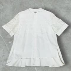 極美品✨　セオリーリュクス　24SS Liria コットン　シャツ　レース 極美品✨ セオリーリュクス 24SS Liria コットン シャツ レース - メルカリ