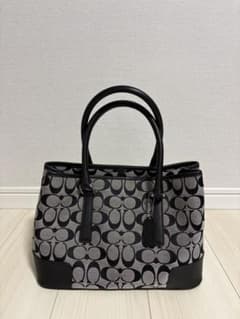 Coach ハンドバッグ グレー ブラックのサムネイル