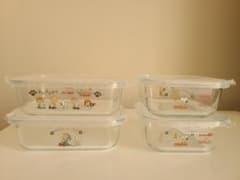 Pyrex x Peanuts ガラス保存容器 4点セット - メルカリ