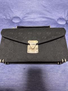 に*ん様 GUCCI GGキャンバス 長財布 クラッチバック に*ん様 GUCCI GGキャンバス 長財布 クラッチバック - メルカリ