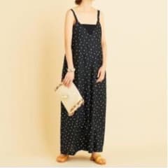 美品/BEAUTY&YOUTH UNITED ARROWSリネンドットサロペットのサムネイル