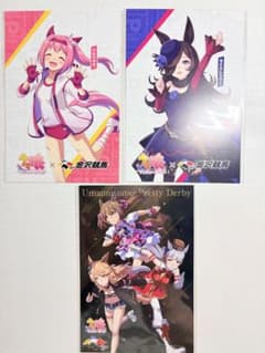 【匿名配送】ウマ娘 プリティーダービー 金沢競馬 コラボ ポストカード 3枚のサムネイル