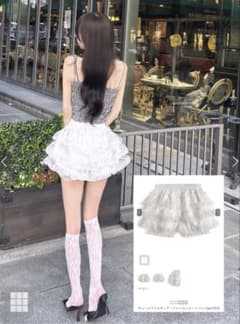 GRLチュールフリルティアードレースショートパンツのサムネイル
