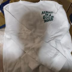 ホワイト 長袖Tシャツ ALWAYS IN A GOOD MOODのサムネイル