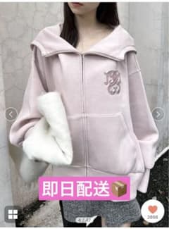 スナイデル ボリュームパーカー ピンク♡SNIDEL - メルカリ