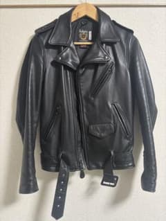 □Schott ショット 513USダブルライダースジャケット オールブラック 
