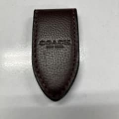 COACH ブラウン レザー マネークリップのサムネイル