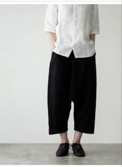 お値下げ 美品evam eva l リネン サルエルパンツ - メルカリ