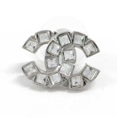 【美品】CHANEL シャネル ココ ストーン クリスタル 片耳 ピアス06A 美品】CHANEL シャネル ココ ストーン クリスタル 片耳 ピアス06A