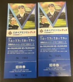 ミネベアミツミ　チケット　真駒内カントリーのサムネイル