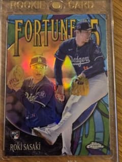 極美品】佐々木朗希 2025 Topps Chrome RC ルーキーカード - メルカリ