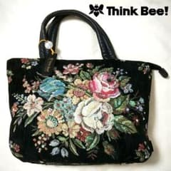新品未使用❣️廃盤超レア Think Bee! トートバッグ 刺繍スパンコール 