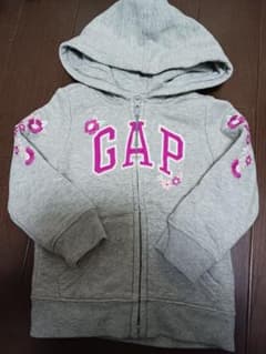 GAP グレー フード付きパーカー　90センチのサムネイル