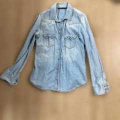 zara デニムシャツ ウエスタンのサムネイル