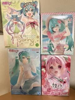 【全て未開封箱付き】初音ミク フィギュア いろいろ4種まとめ売り！のサムネイル