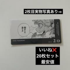 轟燈矢 ボドゲ2/D セット 僕のヒーローアカデミア ヒロアカ ボドゲ 荼毘 轟燈矢 20点セット ②