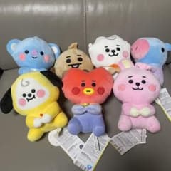 BT21 앉아 봉제 인형 7 체 세트