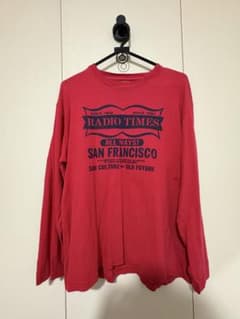 赤色 長袖Tシャツのサムネイル