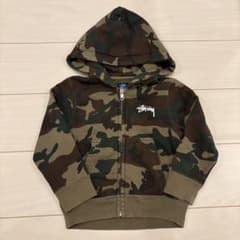 stussy kids ジップパーカー カモフラ 90cmのサムネイル