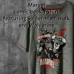 [일점물] MARVEL 아메코미 T셔츠 스파이더맨 헐크 울버린