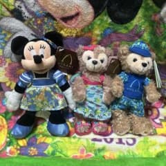 ダッフィー　シェリーメイ　ミニー　ぬいぐるみ　ストラップ　アウラニのサムネイル