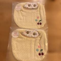 スタイ・よだれかけ 2枚セット　ダブルガーゼ　ハンドメイド　リバーシブルのサムネイル