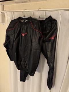 MIZUNO ミズノ サウナスーツ セットアップ ブラック Mのサムネイル