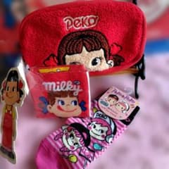 pekoポーチ。socks。ミニハンカチ