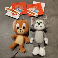 [태그 첨부] 톰과 제리 봉제인형 마스코트 열쇠 고리 sekiguchi