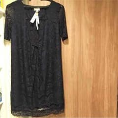 【美品】スイートマミー 授乳服にみえない可愛い総レースのワンピースのサムネイル