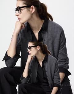 UNIQLOカーディガン　グレーのサムネイル