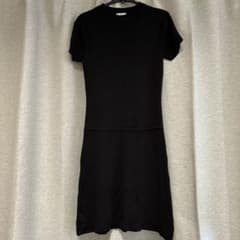 DKNY ブラック ニットワンピース 半袖のサムネイル