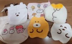 もくもくちゃん ぬいぐるみ ポーチ、巾着、ミニバッグ 　6点セットのサムネイル