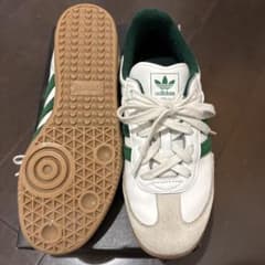 adidas Samba ホワイト/グリーン スニーカーのサムネイル
