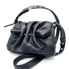 極美品 VALENTINO Bloomy スタッズ レザー ショルダーバッグ - メルカリ